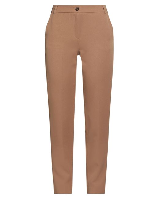 Marella Natural Pants Polyester, Elastane