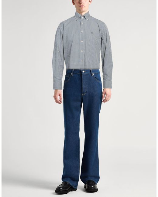 Hackett Blue Deep Shirt Cotton for men