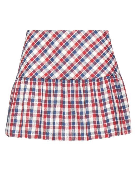 Alessandra Rich Red Mini Skirt