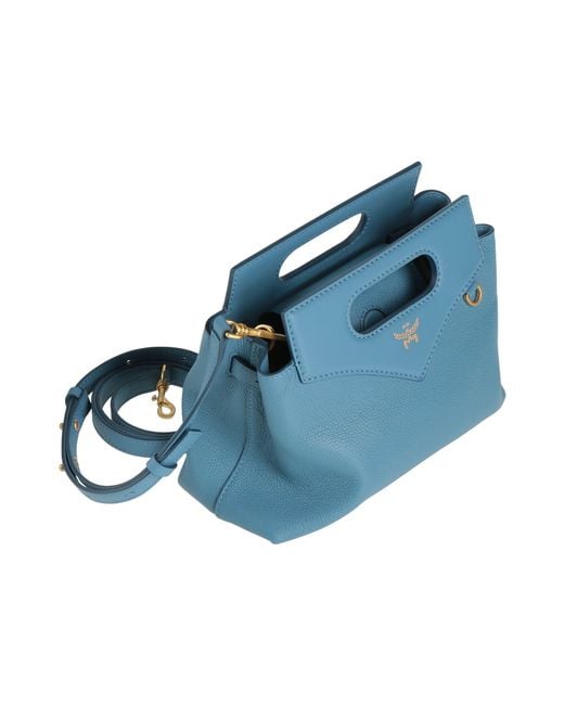 MCM Blue Handbag Leather