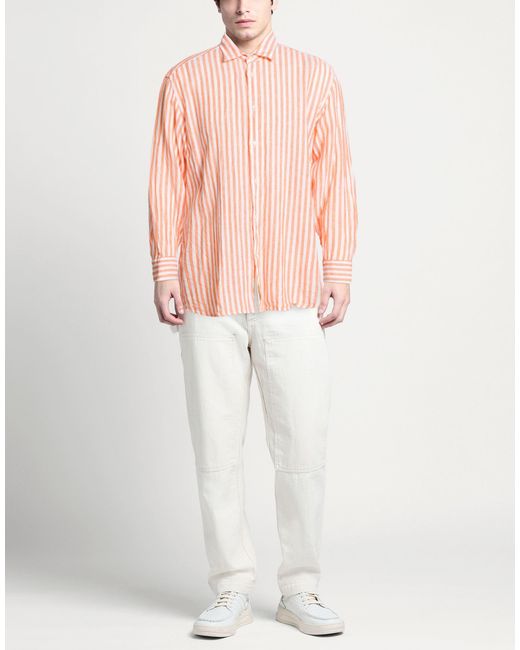 B.D. Baggies Pink Shirt Linen for men
