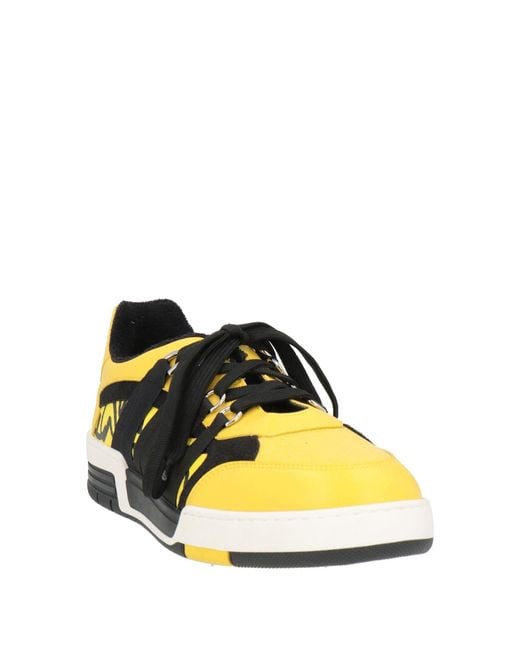 Moschino Yellow Sneakers Leather for men