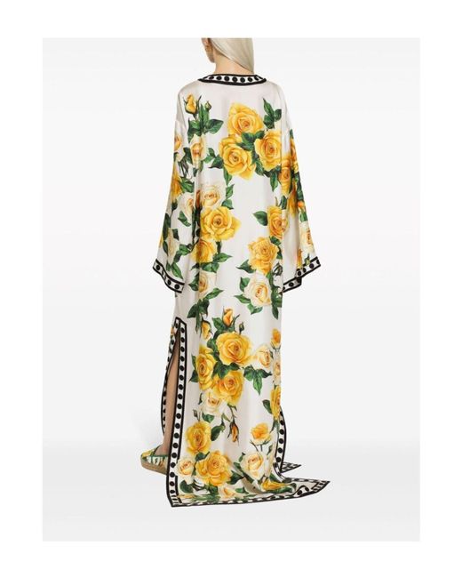 Robe longue Dolce & Gabbana en coloris Metallic