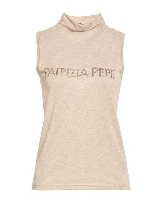 Patrizia Pepe Natural Turtleneck Polyester, Viscose, Polyamide, Elastane