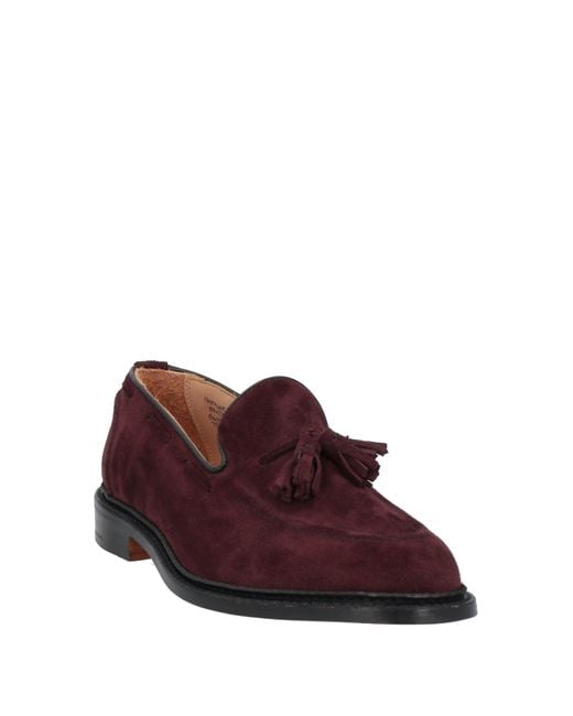 Tricker's Purple Loafers Leather for men