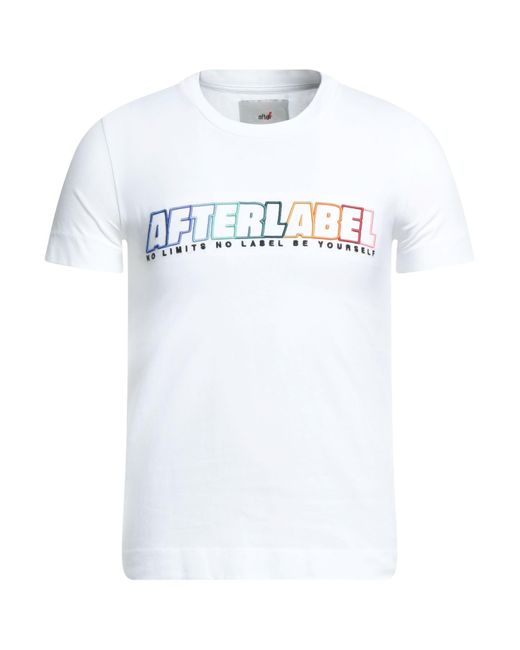 AFTER LABEL White T-shirt for men