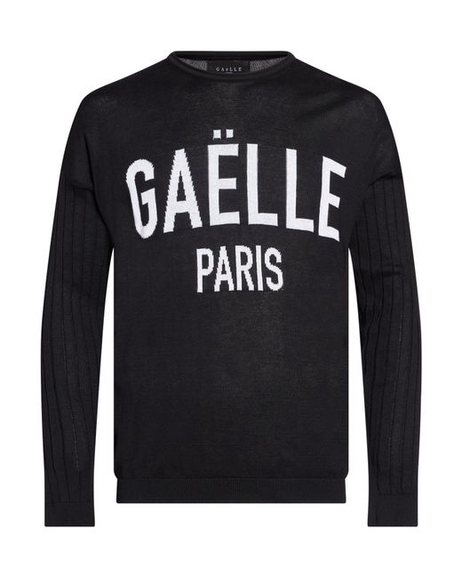Gaelle Paris Black Sweater Cotton for men