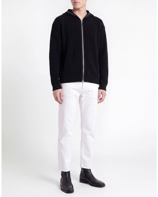 Rick Owens Black Cardigan Virgin Wool for men