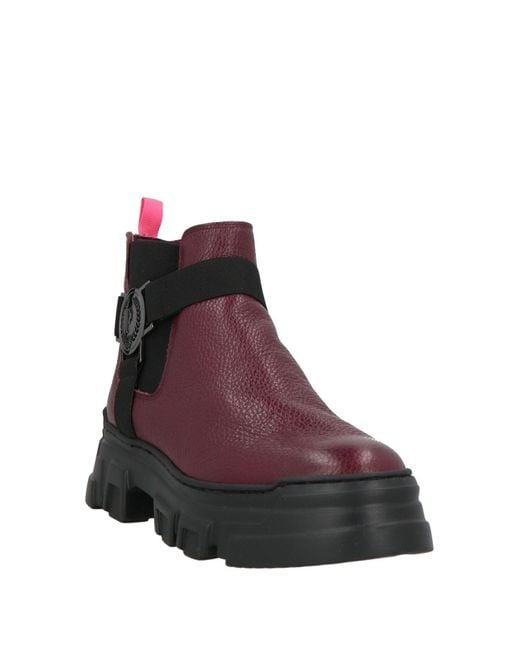 Pollini Purple Ankle Boots