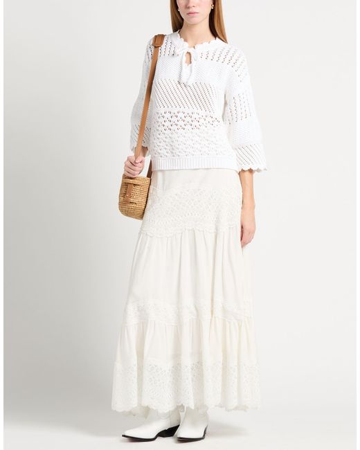 Pullover Repeat Cashmere de color White