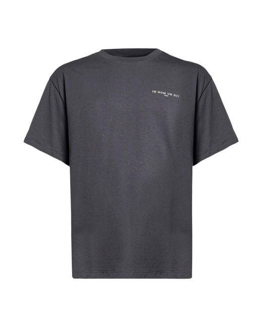Ih Nom Uh Nit Gray Charcoal T-Shirt Cotton for men