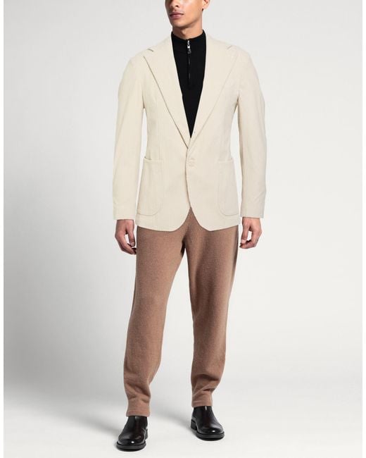 Exte White Blazer Cotton, Polyester for men