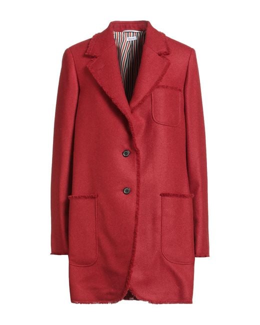 Thom Browne Red Blazer Wool