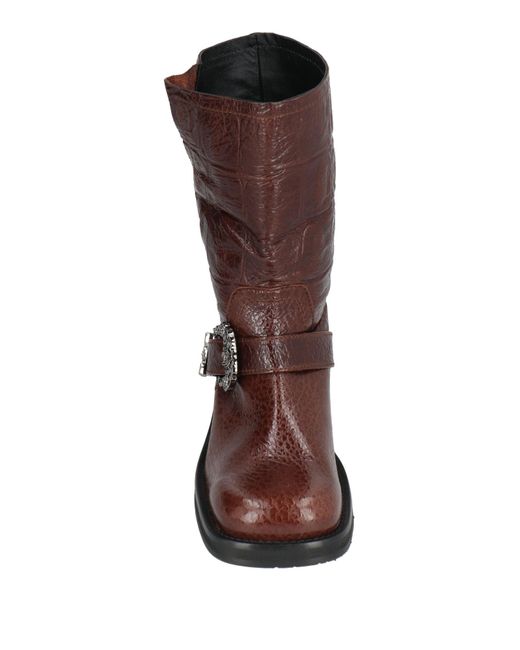 Ras Brown Ankle Boots Leather