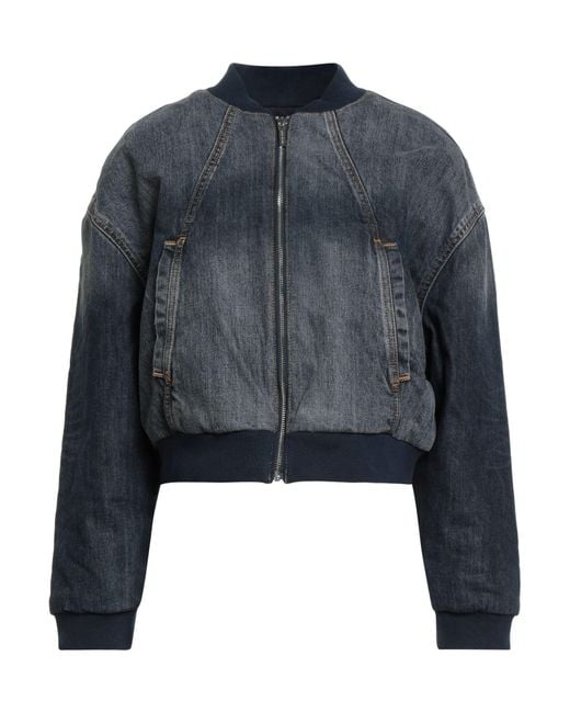 ARMANI EXCHANGE Women's Blue Denim Outerwear Cotton