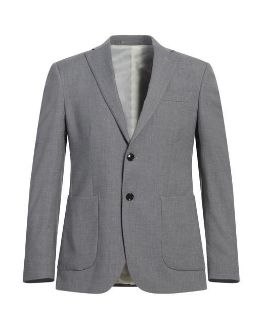 Liu Jo Gray Blazer Polyester, Viscose, Elastane for men