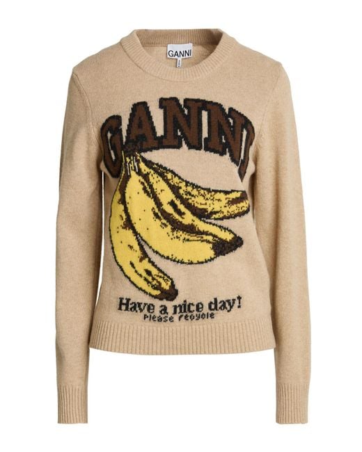 Pullover Ganni en coloris Metallic