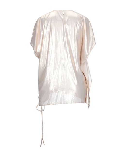 Rose' A Pois White Top Polyester