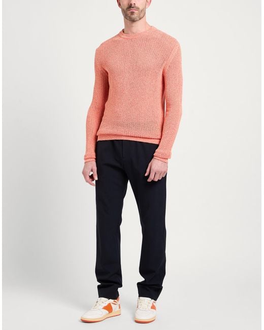 Roberto Collina Pink Sweater Cotton, Viscose, Nylon for men