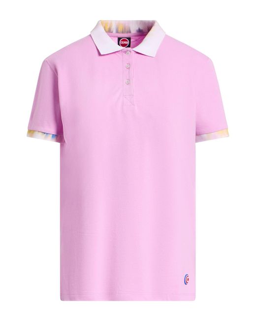 Colmar Pink Polo Shirt Cotton, Elastane