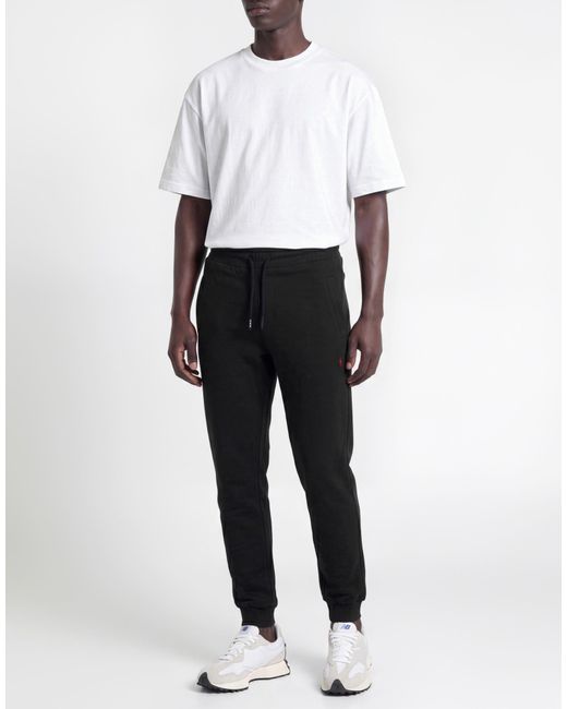 Cooperativa Pescatori Posillipo Black Pants Cotton, Elastane for men