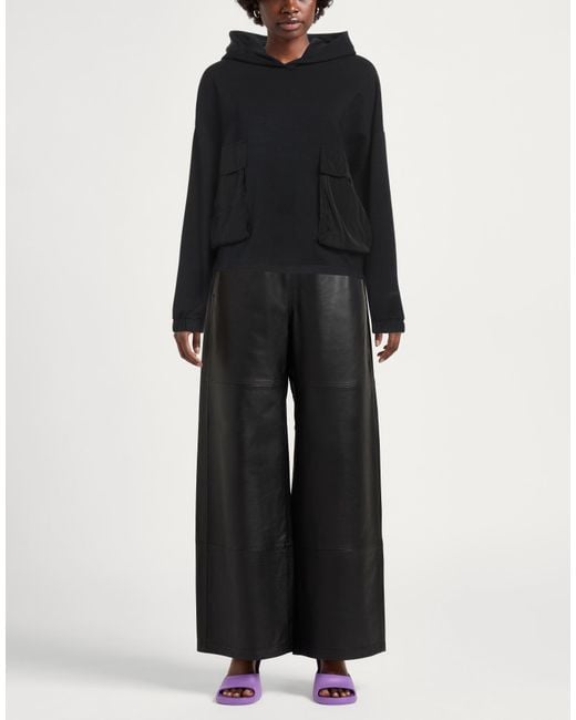 hinnominate Black Sweatshirt Modal, Polyester, Elastane