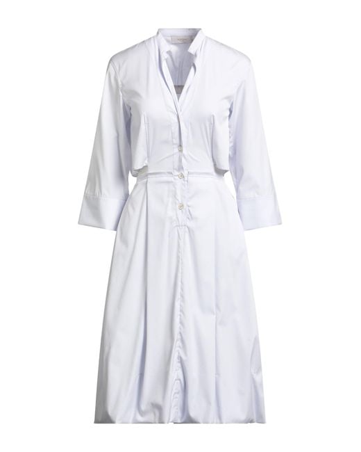 Agnona White Midi-Kleid