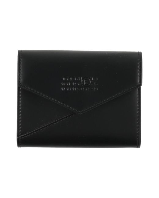 MM6 by Maison Margiela Black Wallet Leather