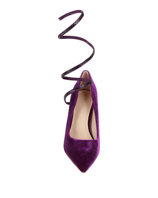 Twenty Four Haitch Purple Pumps
