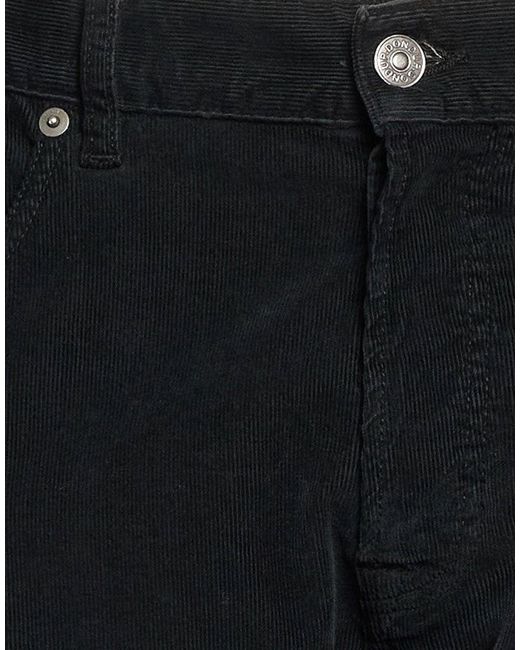 Dondup Black Pants Cotton, Lyocell, Elastane for men