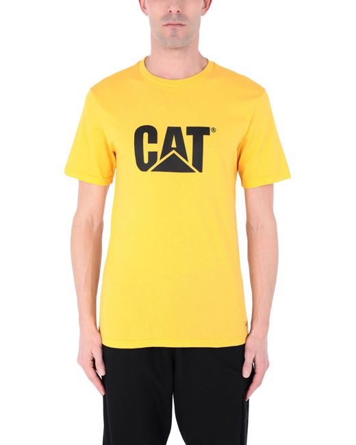 Caterpillar Tshirt in Yellow for Men Lyst