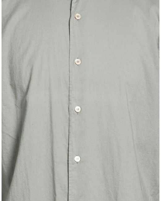 Fedeli Green Shirt Cotton, Elastane for men