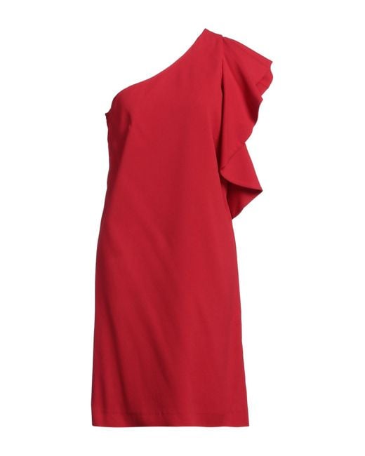 L'Autre Chose Red Midi Dress