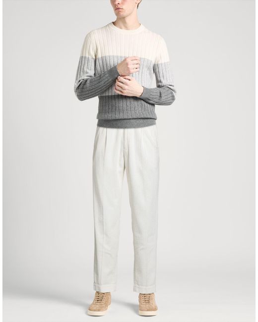 Incotex White Trouser for men