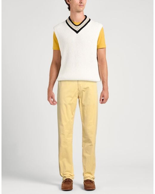 Incotex Yellow Trouser for men