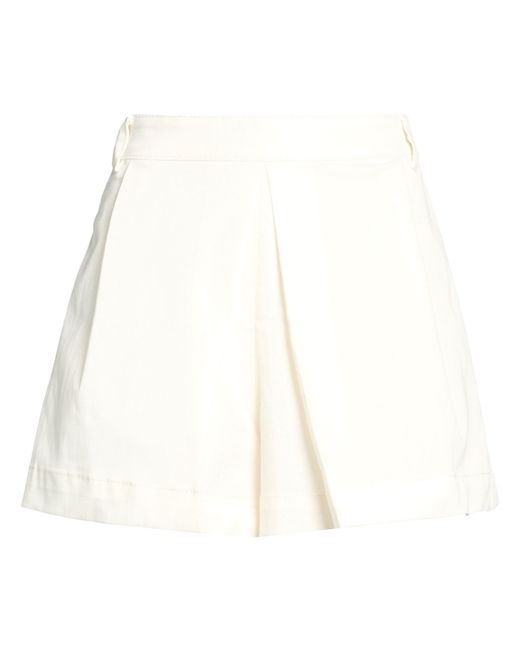 MAX&Co. White Shorts & Bermuda Shorts