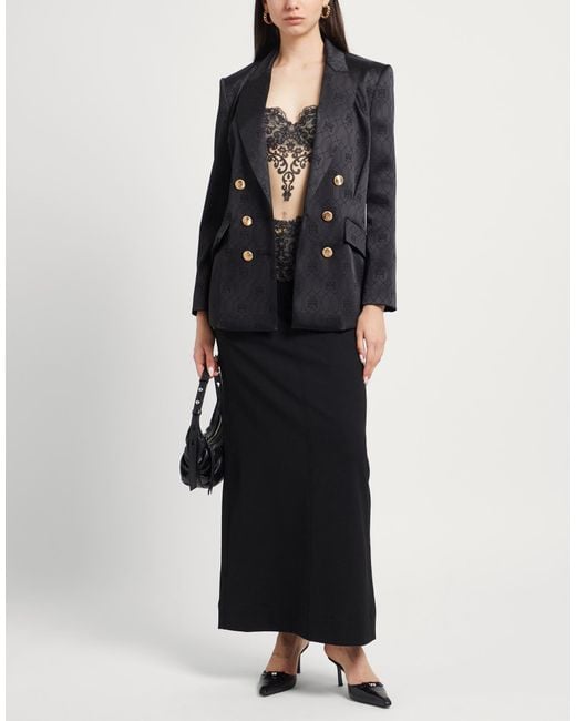 Elisabetta Franchi Black Blazer Polyester, Polyamide, Elastane