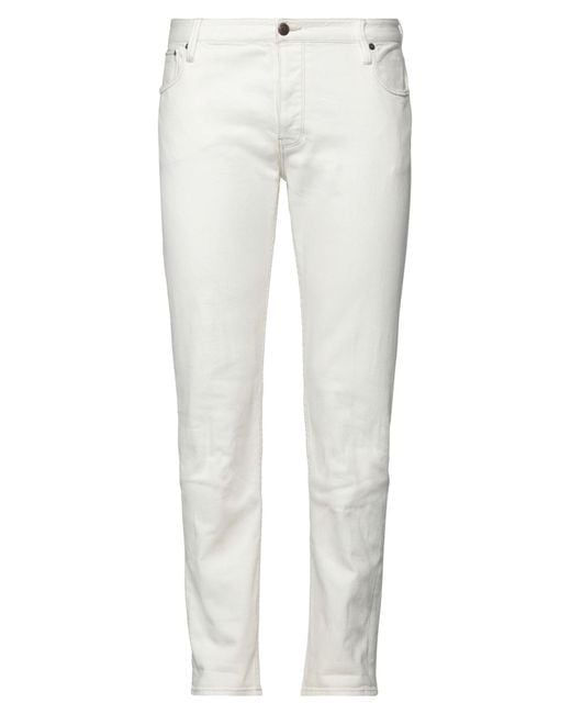 Pantaloni Jeans di Emporio Armani in White da Uomo