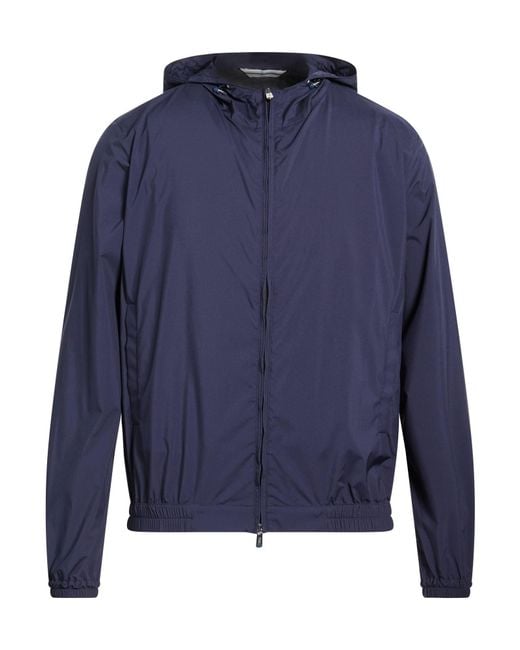 Fedeli Blue Jacket Polyester for men