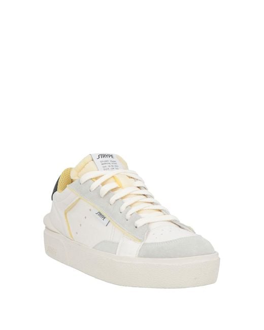 Strype White Sneakers Leather for men
