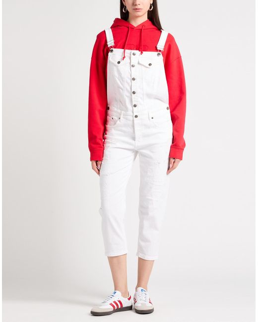 Dondup White Dungarees