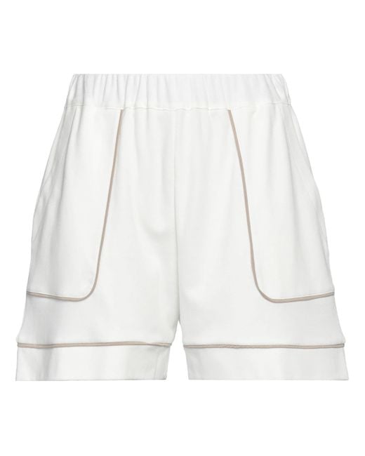 Purotatto White Shorts & Bermuda Shorts