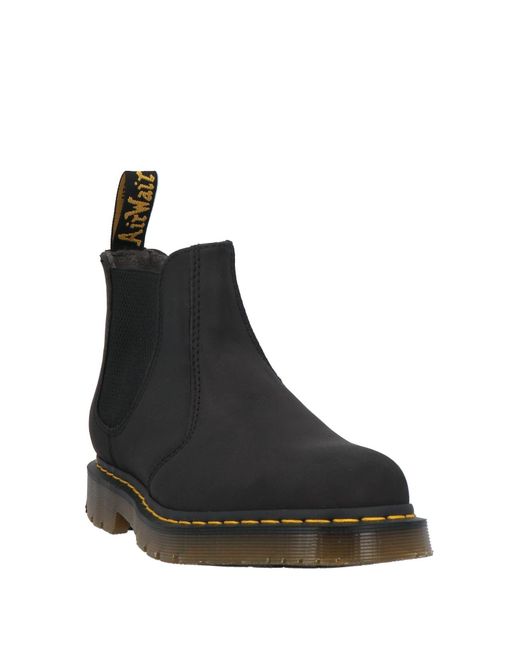 Dr. Martens Black Ankle Boots Soft Leather for men