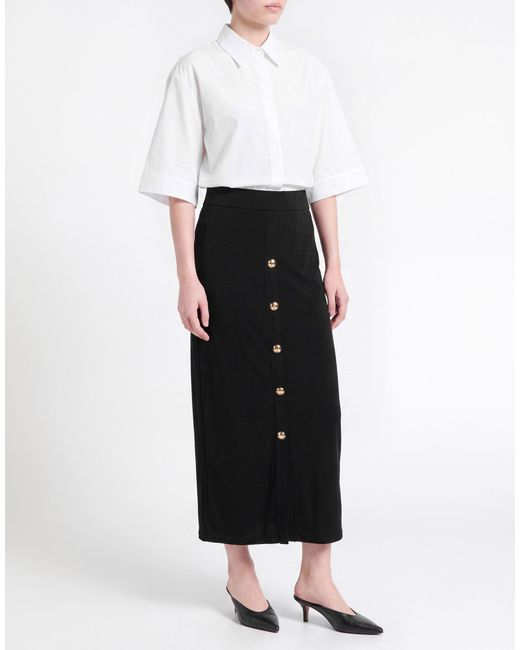 Joseph Ribkoff Black Midi Skirt Polyester, Elastane
