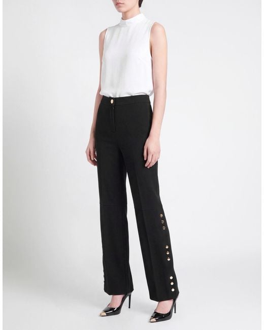 Babylon Black Pants Polyester, Elastane