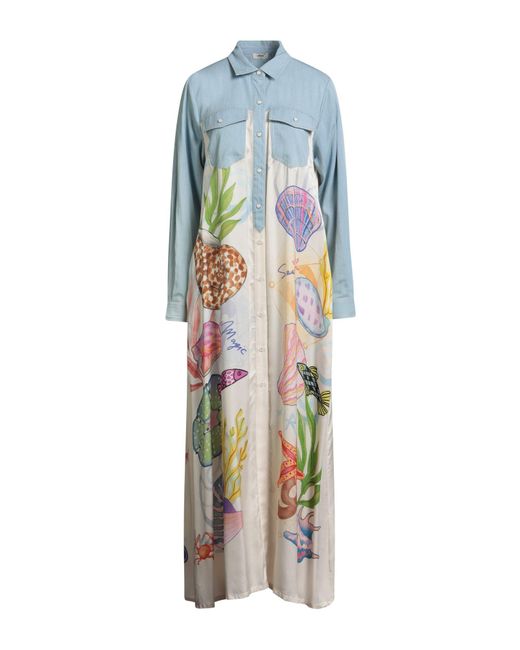 ME 369 Blue Maxi Dress
