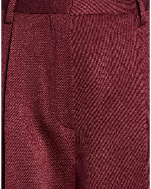 Dries Van Noten Red Pants Wool