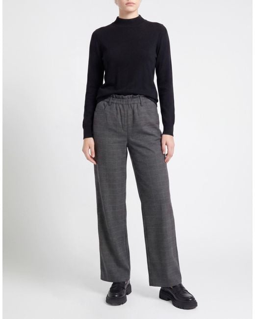 DIESEL Gray Pants Polyester, Virgin Wool, Elastane