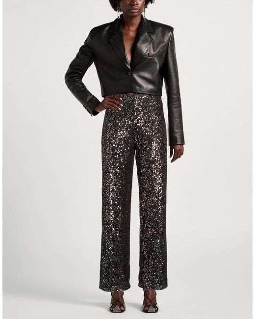 Guess Gray Pants Polyester, Elastane