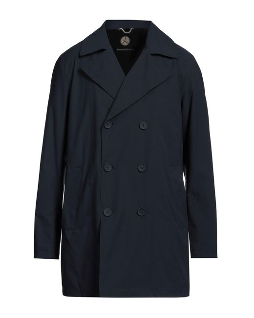 People Of Shibuya Blue Overcoat & Trench Coat for men